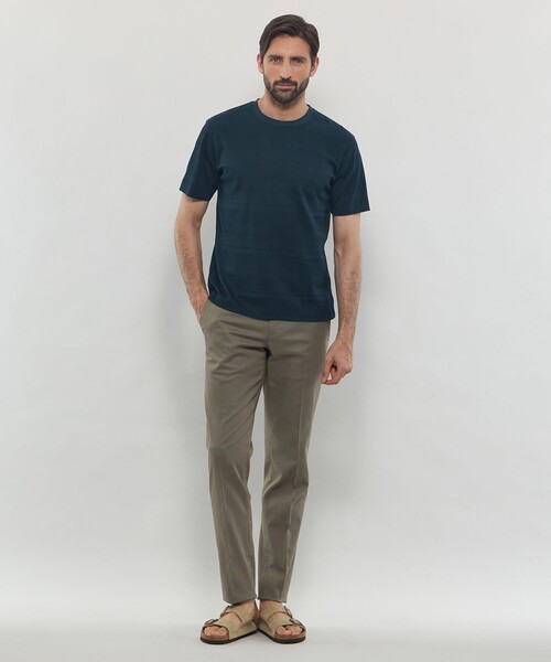 ❁ MACKINTOSH LONDON 　【新品タグ付き】ゆったりレースTシャツ ウールプレーティングドレスTシャツ（G1P75310＿＿
