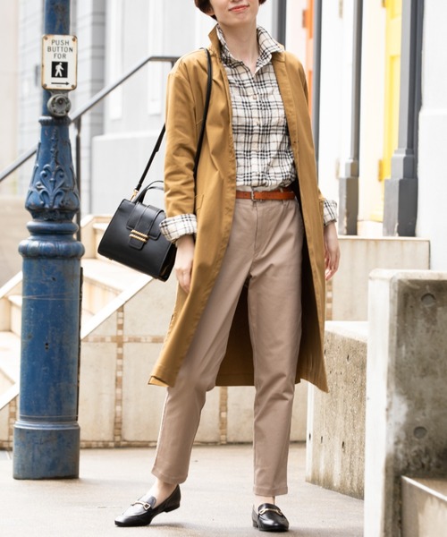 aunt lily」 「BOUNCY BOND」コート 11号 キナリ レディース