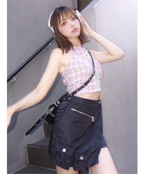 ダーリッチトップス Darich リメイクライクチェックアメスリトップス レディース