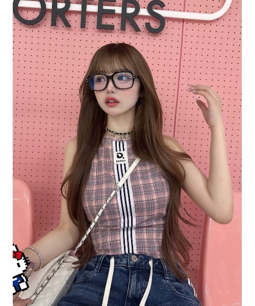 Darich リメイクライクチェックアメスリトップス レディース