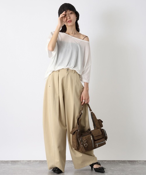 tシャツ シアーテンジクTEE SS/574919 レディース | JEANASIS | 02