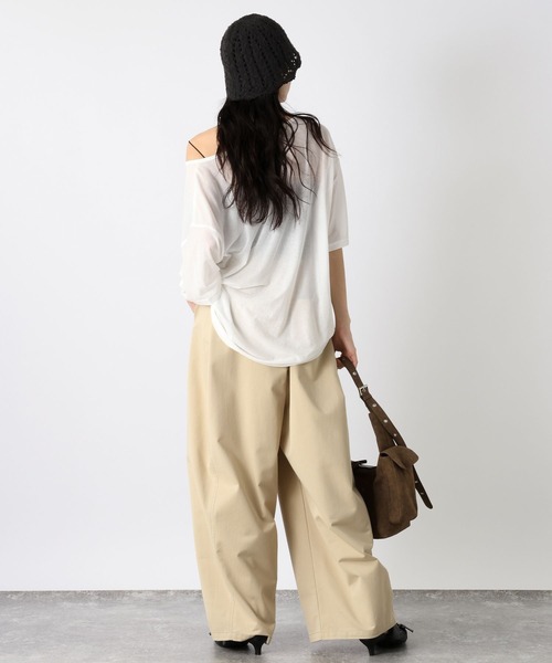 tシャツ シアーテンジクTEE SS/574919 レディース | JEANASIS | 04