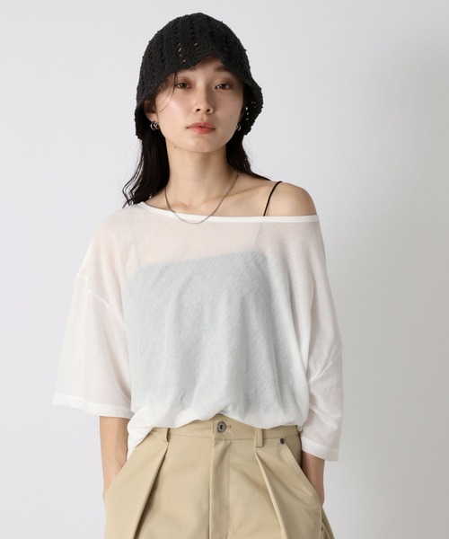 tシャツ シアーテンジクTEE SS/574919 レディース | JEANASIS | 05