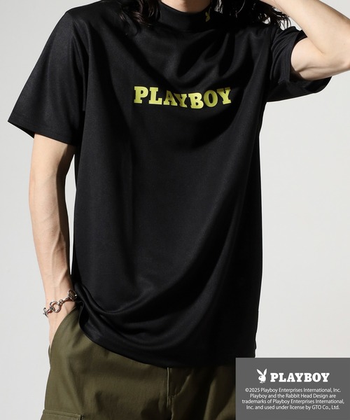 「PLAYBOY」 半袖Tシャツ M ブラック メンズ