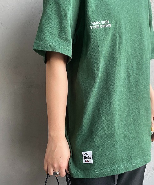 「CHUMS」 半袖Tシャツ X-LARGE ブラック レディース