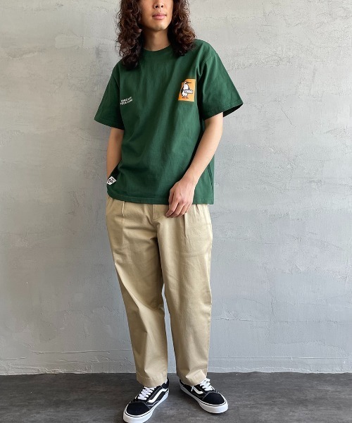 「CHUMS」 半袖Tシャツ X-LARGE ブラック レディース
