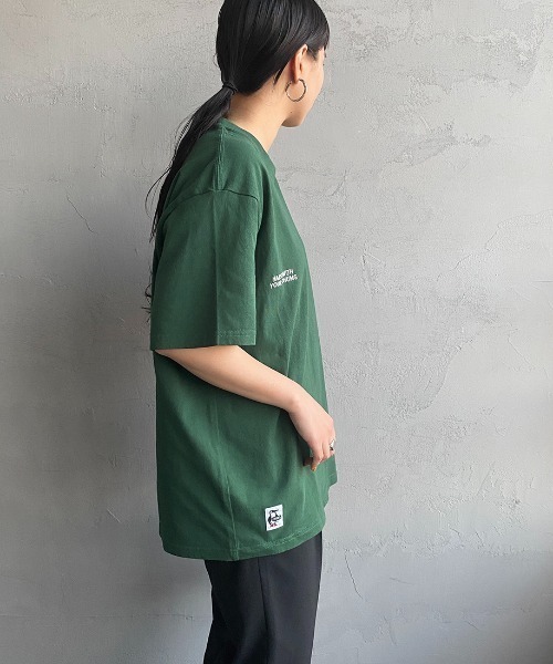 「CHUMS」 半袖Tシャツ X-LARGE ブラック レディース