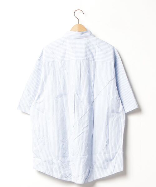 SUE undercoverベージュ半袖コットンシャツ UNDERCOVER 「UNDERCOVER」 半袖シャツ 3 ブルー系その他 メンズ