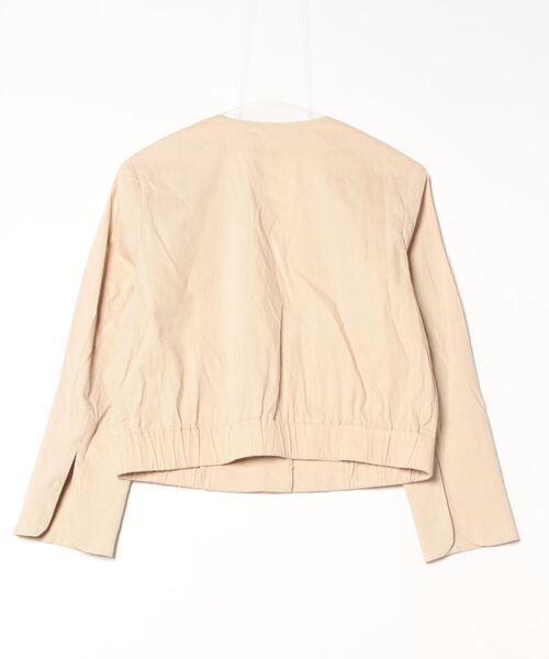 theory luxe 「theory luxe」 ノーカラージャケット 38 ベージュ