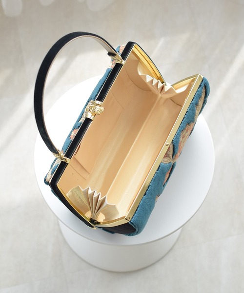 utatane 草履バッグセット ニコアンティーク ターコイズ・ピオニー