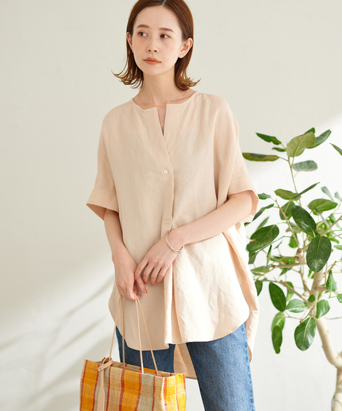 「JOURNAL STANDARD」 半袖ブラウス FREE ピンク レディース