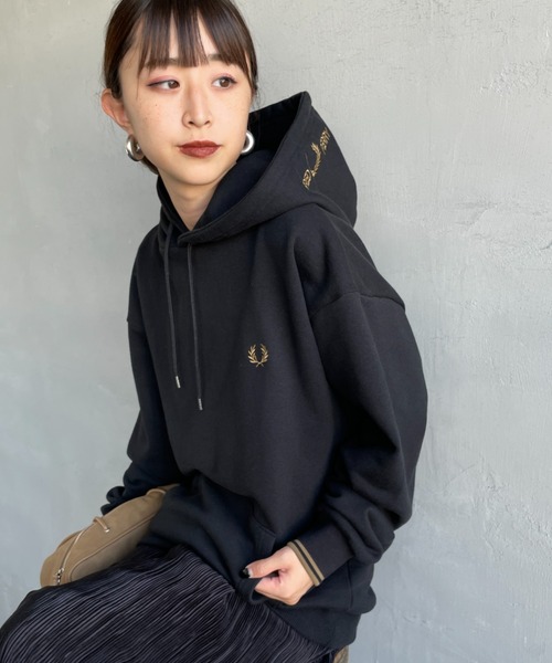 パーカー 「WEB先行予約」「FRED PERRY/フレッドペリー」 別注 フードロゴ刺繍スウェットパーカー レディース メンズ FRED PERRY パーカー 「WEB先行予約」「FRED PERRY/フレッド