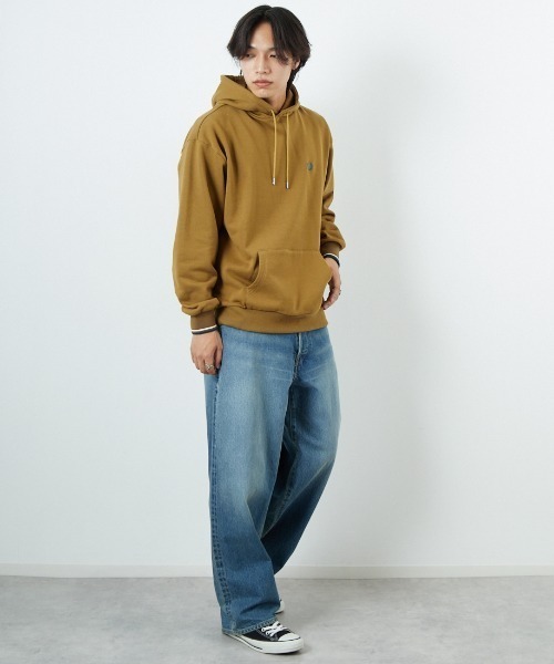 パーカー 「WEB先行予約」「FRED PERRY/フレッドペリー」 別注 フードロゴ刺繍スウェットパーカー レディース メンズ FRED PERRY パーカー 「WEB先行予約」「FRED PERRY/フレッド