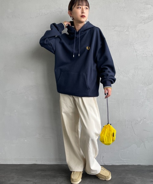 パーカー 「WEB先行予約」「FRED PERRY/フレッドペリー」 別注 フードロゴ刺繍スウェットパーカー レディース メンズ FRED PERRY パーカー 「WEB先行予約」「FRED PERRY/フレッド