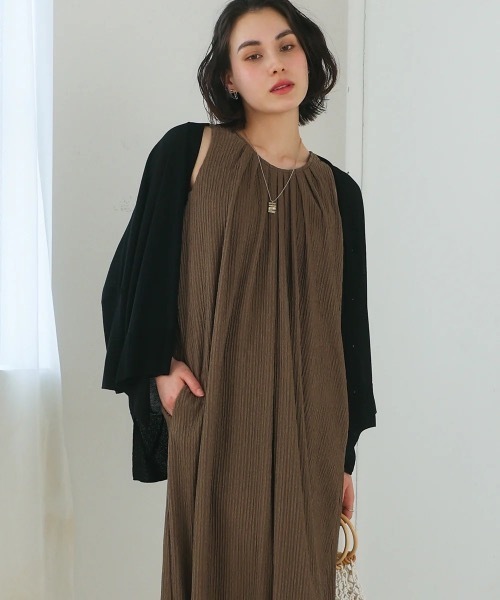 Bou Jeloud（ブージュルード） ワンピース ジャガードフレアワンピース