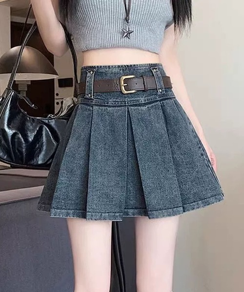 【新品未使用】sheller シェリエ　デニムミニスカート デニムスカート sheller シェリエ ミニスカート デニムスカート - メルカリ