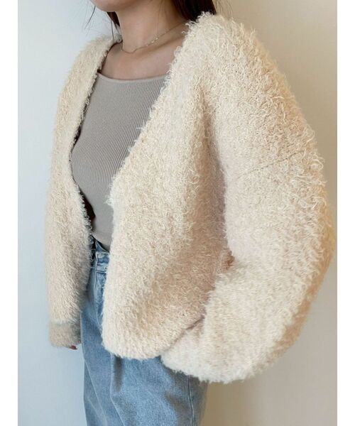 LAGUNAMOON（ラグナムーン） カーディガン 「WEB限定」ループヤーン