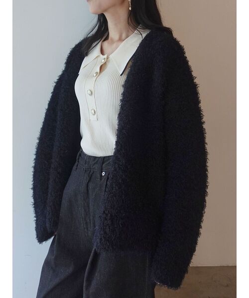 LAGUNAMOON（ラグナムーン） カーディガン 「WEB限定」ループヤーン