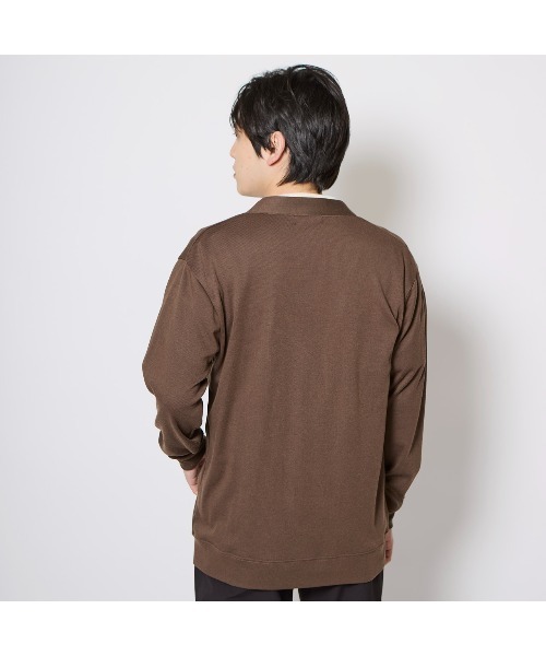 こば MONO8 カーディガン ヒョウ柄シャギーニットカーディガン レディース