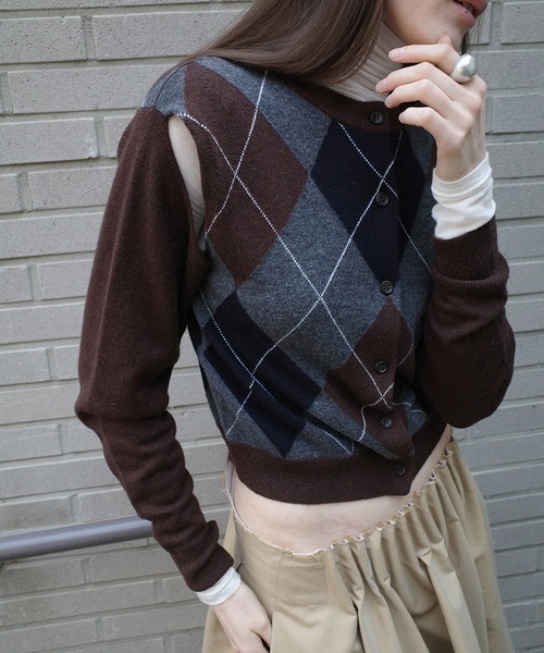 ニット セーター ARRANGE KNIT TOPS レディースの画像