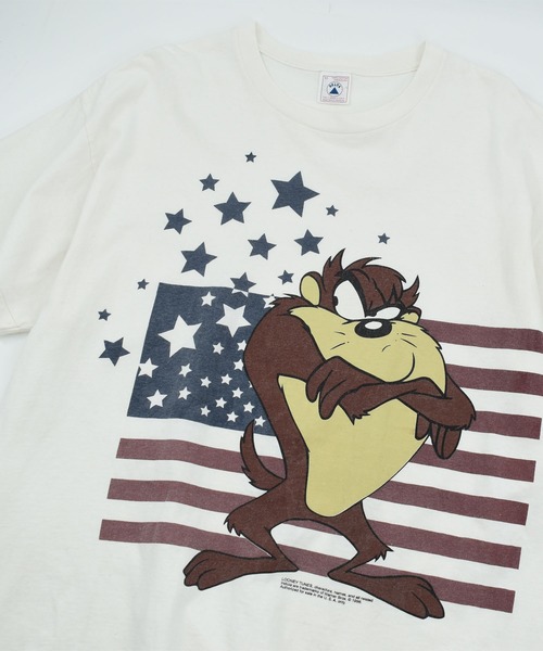 tシャツ 「USED」90's DELTA “TAZ” キャラクター Tシャツ メンズ