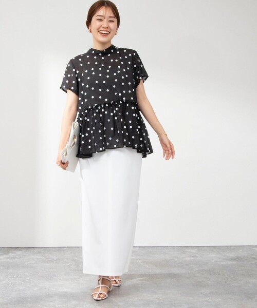 「NOLLEY'S」 半袖ブラウス FREE ベージュ系その他3 レディース_画像3