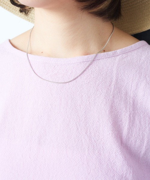 「MAISON BREEZE」 半袖ワンピース 5 パープル レディース_画像4