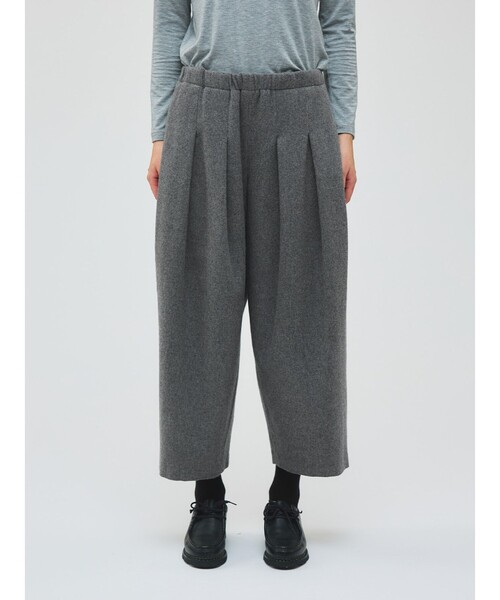 mizuiroind（ミズイロインド） パンツ タックワイドパンツ レディース