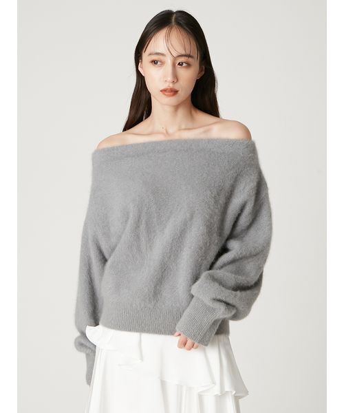 お値下げ　FRAY I.D オフショルダー ニット トップス FRAY I.D（フレイ・アイディー） ニット セーター フォックスカシミア