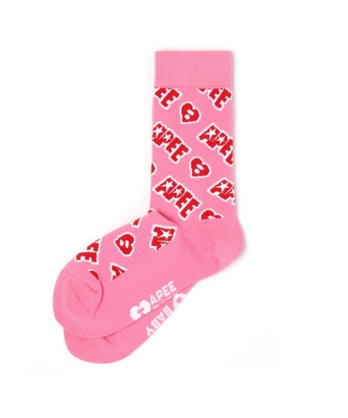 A BATHING APE（アベイシングエイプ） 靴下 JACQUARD GRAPHIC SOCKS #1