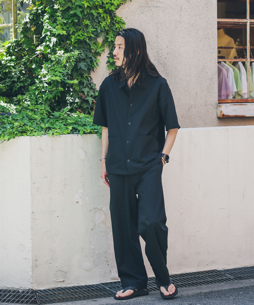 「URBAN RESEARCH Sonny Label」 半袖シャツ LARGE ブラック メンズ_画像5