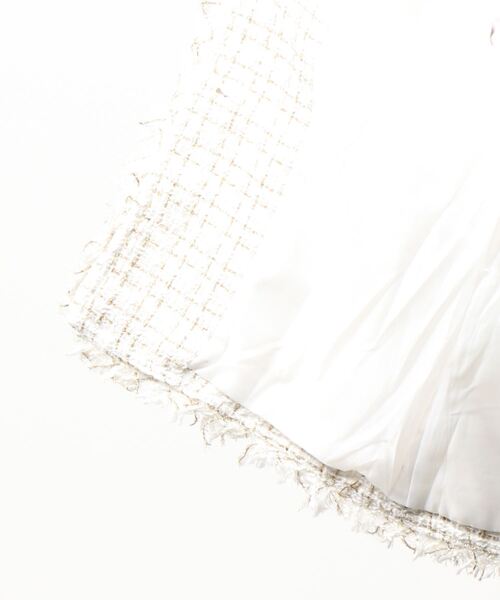 「Jasmine Grandiflorum」 ツイードジャケット FREE ホワイト レディース_画像3