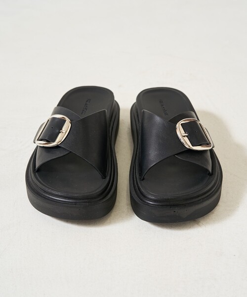 「FREAK'S STORE」 フラットサンダル 23.5cm ブラック レディース_画像9