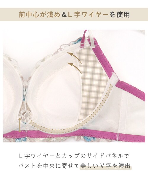Risa Magli（リサマリ） ブラジャー ヴァネッサ ブラジャー (D-F) 「V