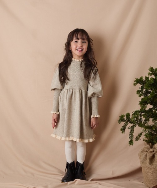riziere（リジェール） ワンピース 入学式 卒園式 バイカラーフリル