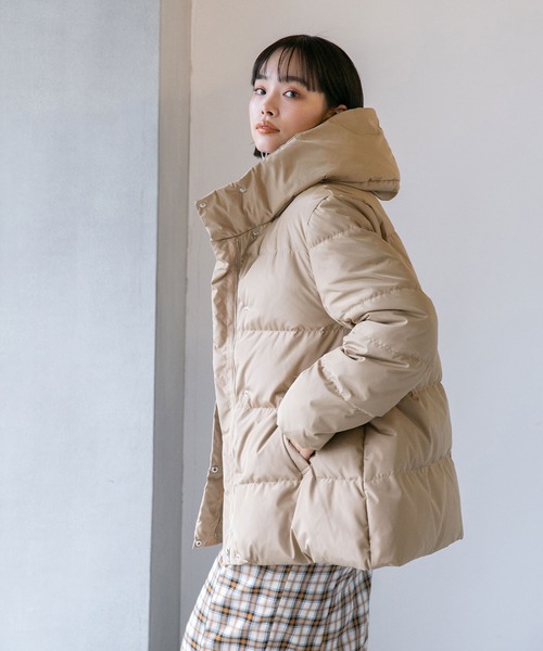 NANO universe（ナノ・ユニバース） ダウンジャケット FREE ベージュ