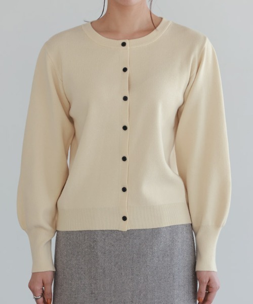 「Pierrot」 ニットカーディガン L アイボリー レディース_画像7