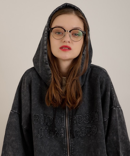 MUHET（ミュエータ） ジップアップパーカー MEDIUM ブラウン