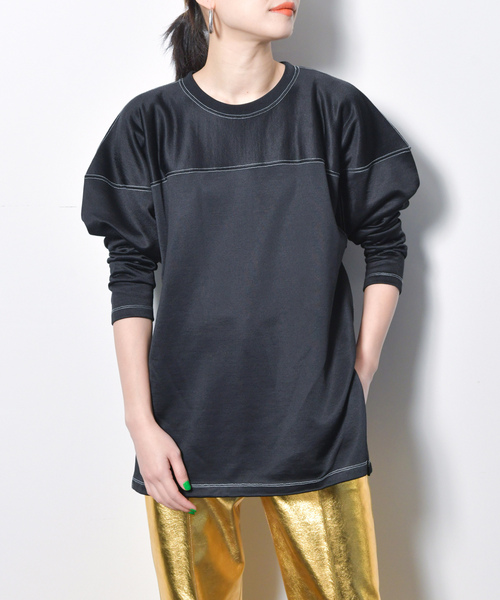 「CITYSHOP」 スウェットカットソー - ホワイト レディース_画像2