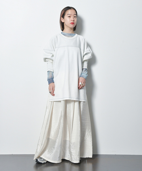 「CITYSHOP」 スウェットカットソー - ホワイト レディース_画像7