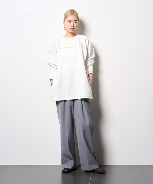 「CITYSHOP」 スウェットカットソー - ホワイト レディース_画像8