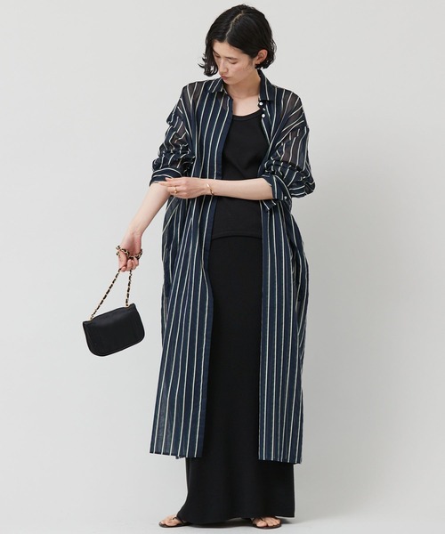 Curensology（カレンソロジー） シャツワンピース FREE ネイビー