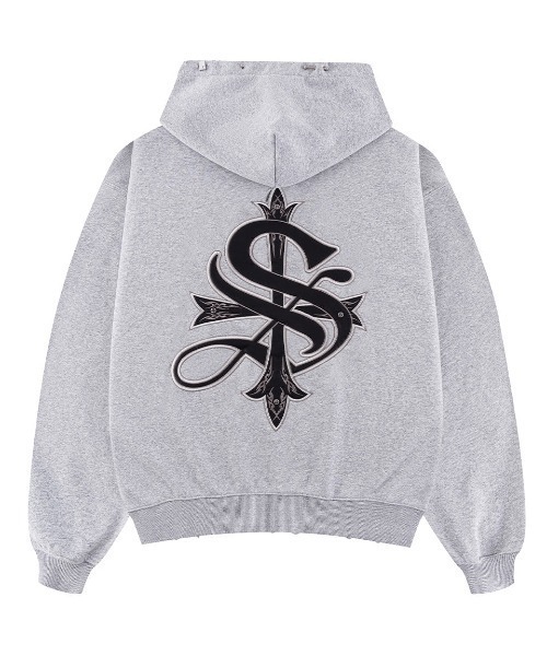 SupplierR グレー オーバーサイズ パーカー SUPPLIER（サプライヤー） パーカー Cross Zip Hoodie V2 ライン