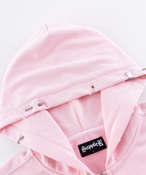 Supplier ピンク パーカー L ショッパー袋付き SUPPLIER（サプライヤー） パーカー メンズ レディース : ZOZOTOWN