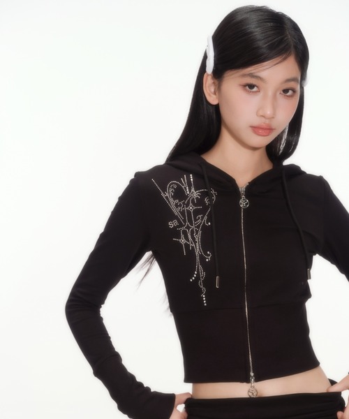Silentand パーカー angel Hooded Zip-up レディース : ZOZOTOWN Yahoo