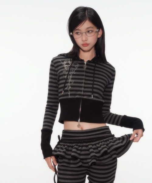 Silentand パーカー angel Hooded Zip-up レディース : ZOZOTOWN Yahoo