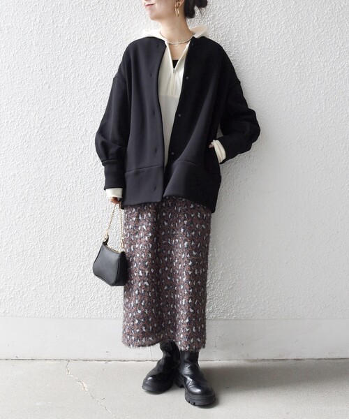 SHIPS any 「SHIPS any」 ノーカラーコート ONE SIZE ブラック