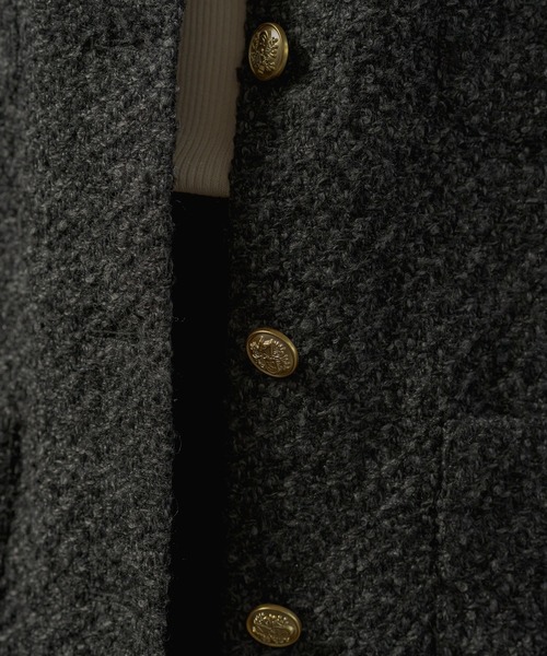 Loungedress（ラウンジドレス） ノーカラージャケット FREE ブラック