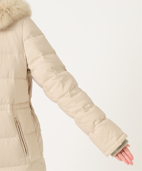 「IENA」 ダウンコート 36 ベージュ レディースの画像5