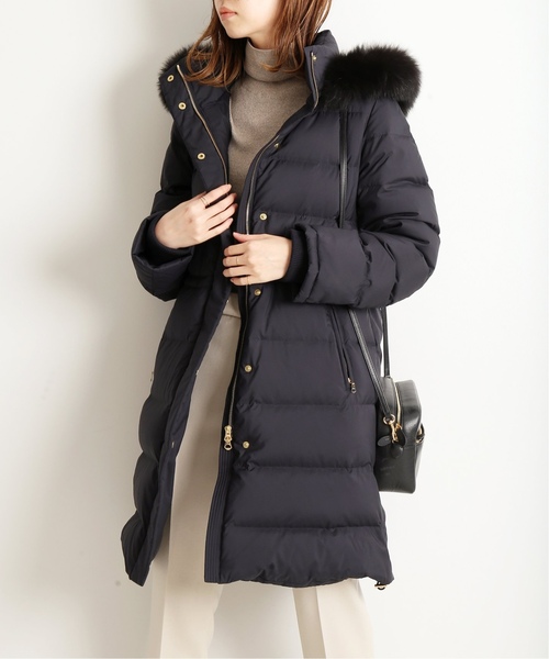 「IENA」 ダウンコート 36 ベージュ レディースの画像7